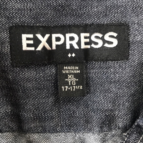 Mens XL Express denim looking shirt - Picture 5 of 7